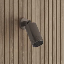 Core Shower Package with 2 Outlet Concealed Valve with Wall Mounted Fluted Spotlight Shower Head & Shower Wall Kit
