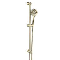 Core Shower Package with 2 Outlet Manual Valve, Fixed Wall Mounted Shower Head & Fluted Handset Slide Rail Kit