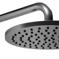 Core Shower Package with 2 Outlet Manual Valve, Fixed Wall Mounted Shower Head & Fluted Handset Slide Rail Kit