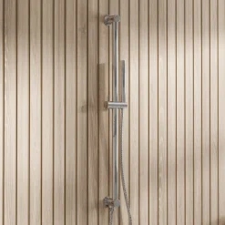 Core Shower Package with 2 Outlet Manual Valve, Fixed Wall Mounted Shower Head & Microphone Handset Slide Rail Kit