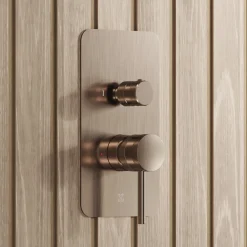 Core Shower Package with 2 Outlet Manual Valve, Fixed Wall Mounted Shower Head & Shower Kit