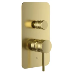 Core Shower Package with 2 Outlet Manual Valve, Fixed Wall Mounted Shower Head & Shower Kit