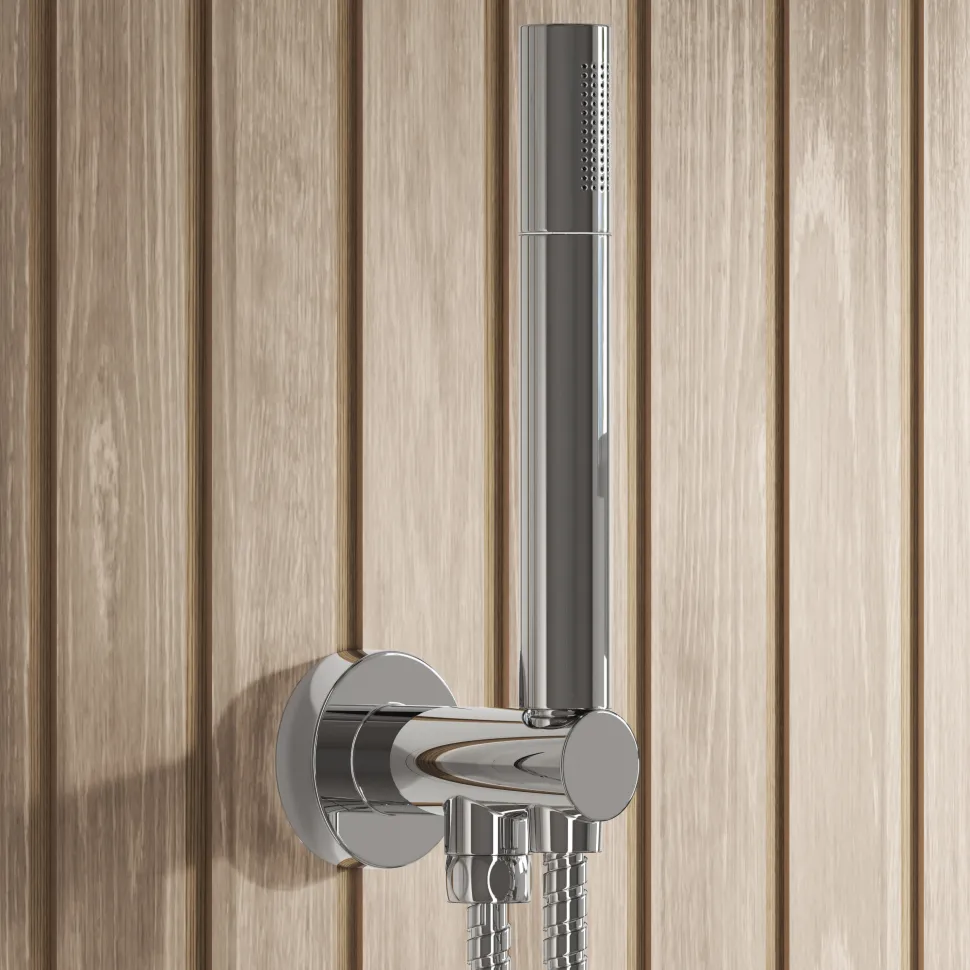 Core Shower Package with 2 Outlet Manual Valve, Fixed Wall Mounted Shower Head & Shower Kit