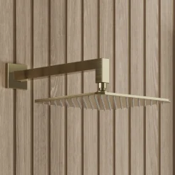 Core Square Fixed Shower Head with Arm