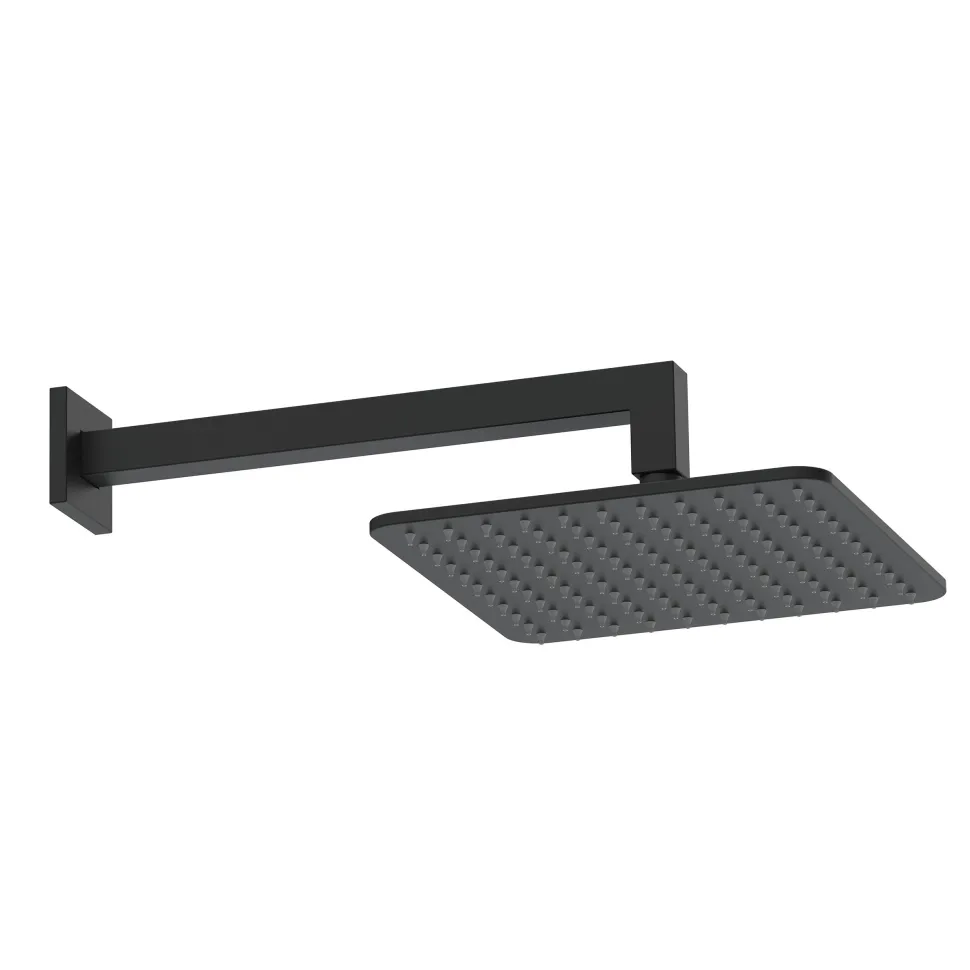 Core Square Fixed Shower Head with Arm