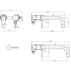 Core Wall Mounted Basin Tap