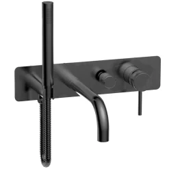 Core Wall Mounted Bath Shower Mixer, Handset & Hose