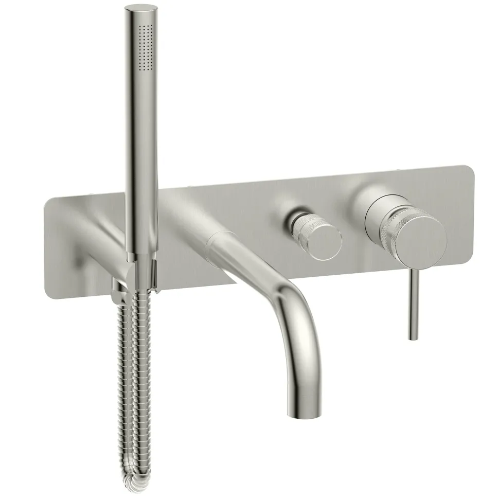 Core Wall Mounted Bath Shower Mixer, Handset & Hose