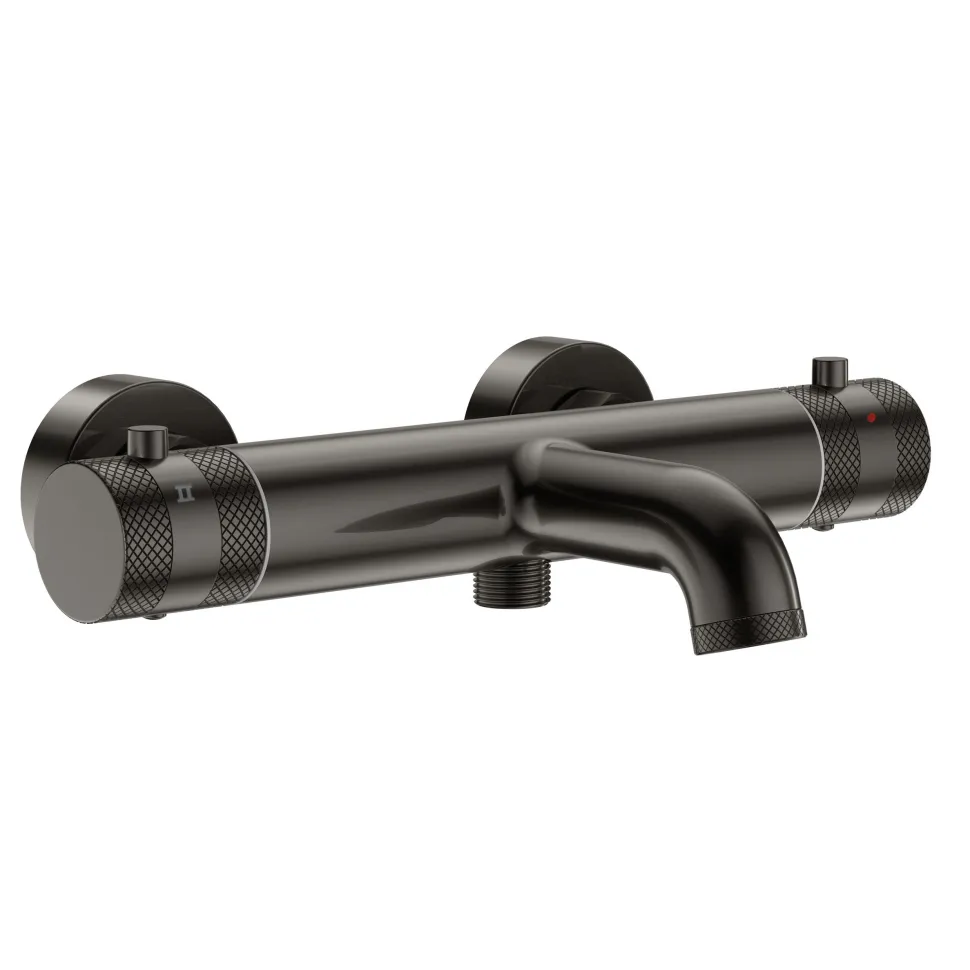 Core Wall Mounted 2 Outlet Thermostatic Bath Shower Mixer Tap