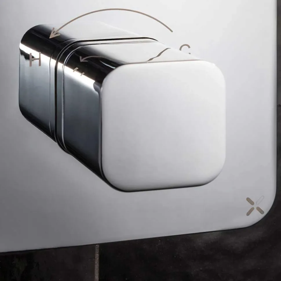 Crosswater Atoll/Glide II 3 Outlet Concealed Thermostatic Shower Valve - Crossbox Technology - Polished Chrome