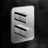 Crosswater Atoll/Glide II 1 Outlet Concealed Thermostatic Shower Valve - Crossbox Technology - Polished Chrome