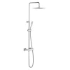 Crosswater Atoll Square Thermostatic Multifunction Shower Kit