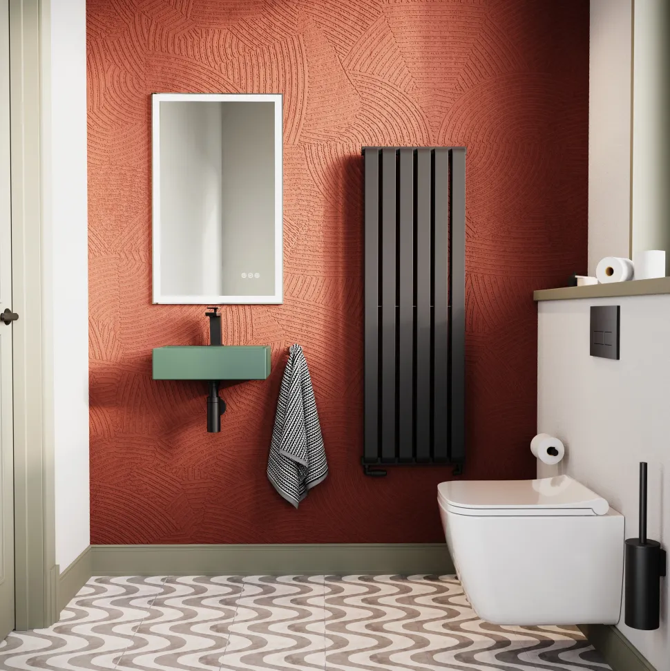 Crosswater Beck 400mm Cloakroom Wall Hung Basin with Waste