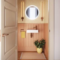 Crosswater Beck 450mm Cloakroom Wall Hung Basin with Waste