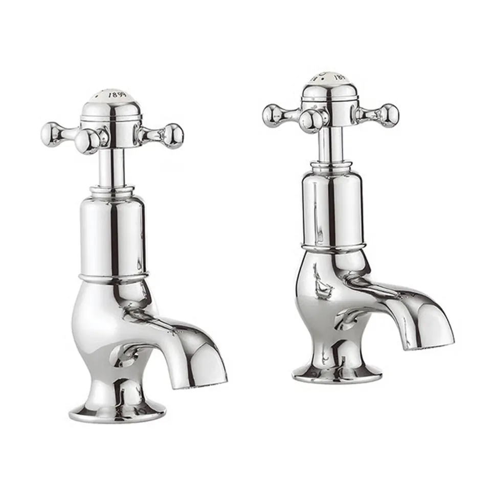 Crosswater Belgravia Crosshead Cloakroom Basin Pillar Taps - Chrome