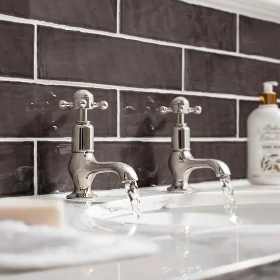 Crosswater Belgravia Crosshead Cloakroom Basin Pillar Taps - Chrome