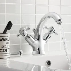 Crosswater Belgravia Crosshead Highneck Basin Mixer Tap