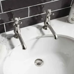 Crosswater Belgravia Crosshead Long Nose Basin Tap - Chrome