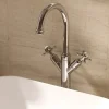 Crosswater Belgravia Crosshead Chrome Tall Monobloc Basin Mixer