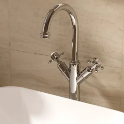Crosswater Belgravia Crosshead Chrome Tall Monobloc Basin Mixer