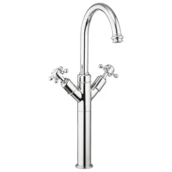Crosswater Belgravia Crosshead Chrome Tall Monobloc Basin Mixer