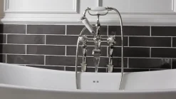 Crosswater Belgravia Crosshead Swan Neck Spout 3 Hole Tall Basin Mixer & Pop-up Waste