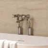 Crosswater Belgravia Crosshead Floor Standing Bath Filler - Chrome