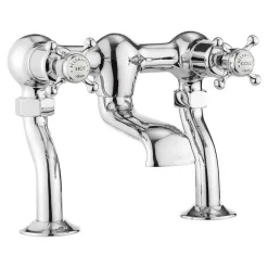 Crosswater Belgravia Crosshead 2 Hole Bath Filler - Chrome