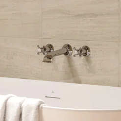 Crosswater Belgravia Crosshead Wall Mounted Bath Filler with Concealed Valves