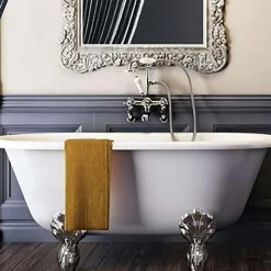Crosswater Belgravia Crosshead Wall Mounted Bath Shower Mixer with Handset Kit
