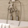 Crosswater Belgravia Crosshead Floor Standing Bath Shower Mixer with Handset Kit - Chrome