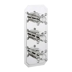 Crosswater Belgravia Crosshead Slimline 2 Outlet WRAS Approved Concealed Thermostatic Shower Valve