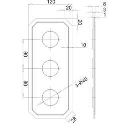 Crosswater Belgravia Crosshead Slimline 2 Outlet WRAS Approved Concealed Thermostatic Shower Valve