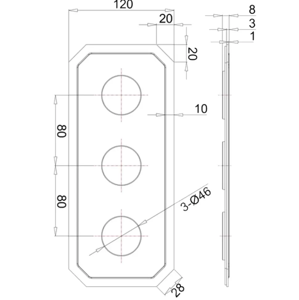 Crosswater Belgravia Crosshead Slimline 2 Outlet WRAS Approved Concealed Thermostatic Shower Valve