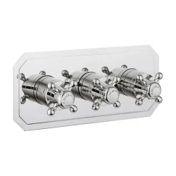 Crosswater Belgravia Crosshead Slimline 2 Outlet WRAS Approved Concealed Thermostatic Shower Valve