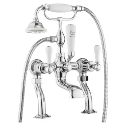Crosswater Belgravia Lever Deck Mounted Bath Shower Mixer with Handset Kit