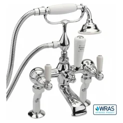 Crosswater Belgravia Lever Deck Mounted Bath Shower Mixer with Handset Kit