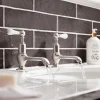 Crosswater Belgravia Lever Long Nose Basin Pillar Taps