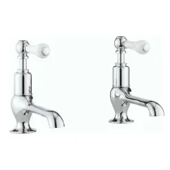 Crosswater Belgravia Lever Long Nose Basin Pillar Taps