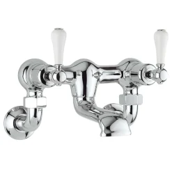 Crosswater Belgravia Lever Wall Mounted Bath Filler with Exposed Valves