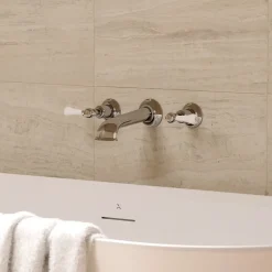 Crosswater Belgravia Lever Wall Mounted Bath Filler with Concealed Valves