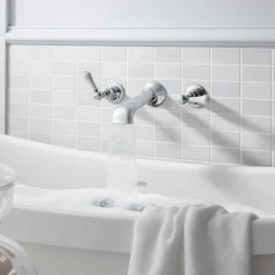 Crosswater Belgravia Lever Wall Mounted Bath Filler with Concealed Valves