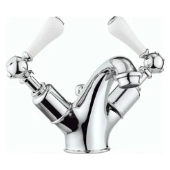 Crosswater Belgravia Twin Lever Mono Basin Mixer & Pop-Up Waste