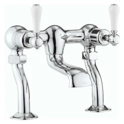 Crosswater Belgravia Twin Lever Bath Filler - Chrome