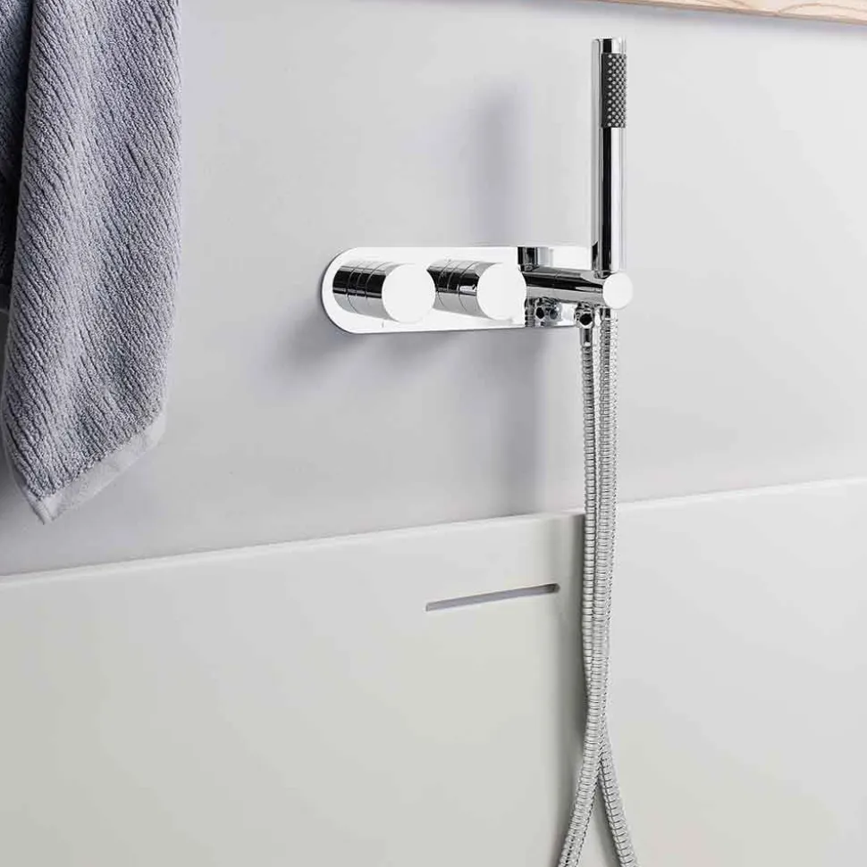 Crosswater Central 2 Outlet Concealed Thermostatic Shower Valve with Handset