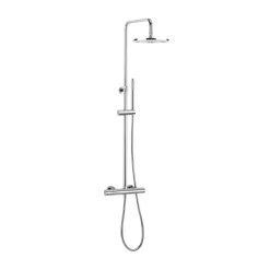 Crosswater Central Thermostatic Exposed Shower Kit With Height Adjustable Rigid Riser - Polished Chrome