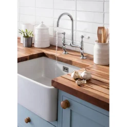 Crosswater Cucina Belgravia Lever Dual Handle Kitchen Mixer
