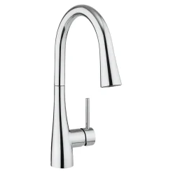 Crosswater Cucina Cook Mono Kitchen Mixer with Concealed Dual Function Pull Out Spray Head