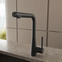 Crosswater Cucina Cook Pull Out Single Lever with Dual Function Kitchen Mixer Tap