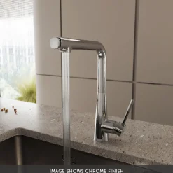 Crosswater Cucina Cook Pull Out Single Lever with Dual Function Kitchen Mixer Tap